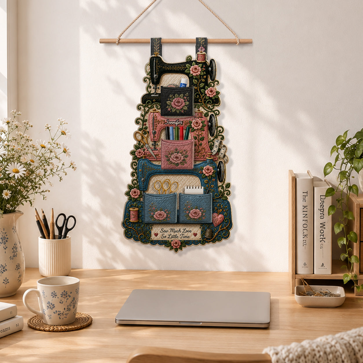 Love Sewing - Personalized Sewing Hanging Organizer