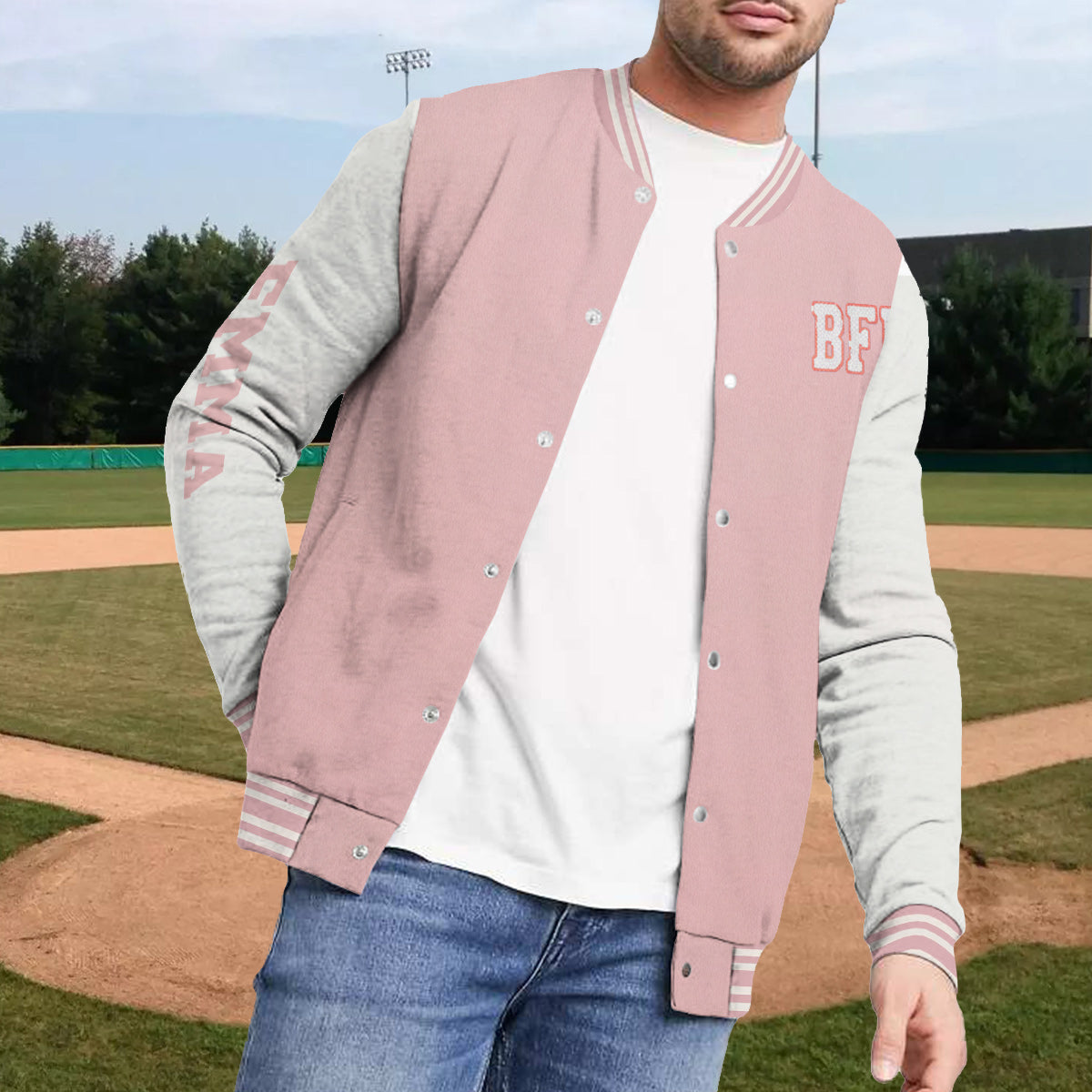 Meilleures amies pour toujours - Veste universitaire personnalisée pour meilleures amies