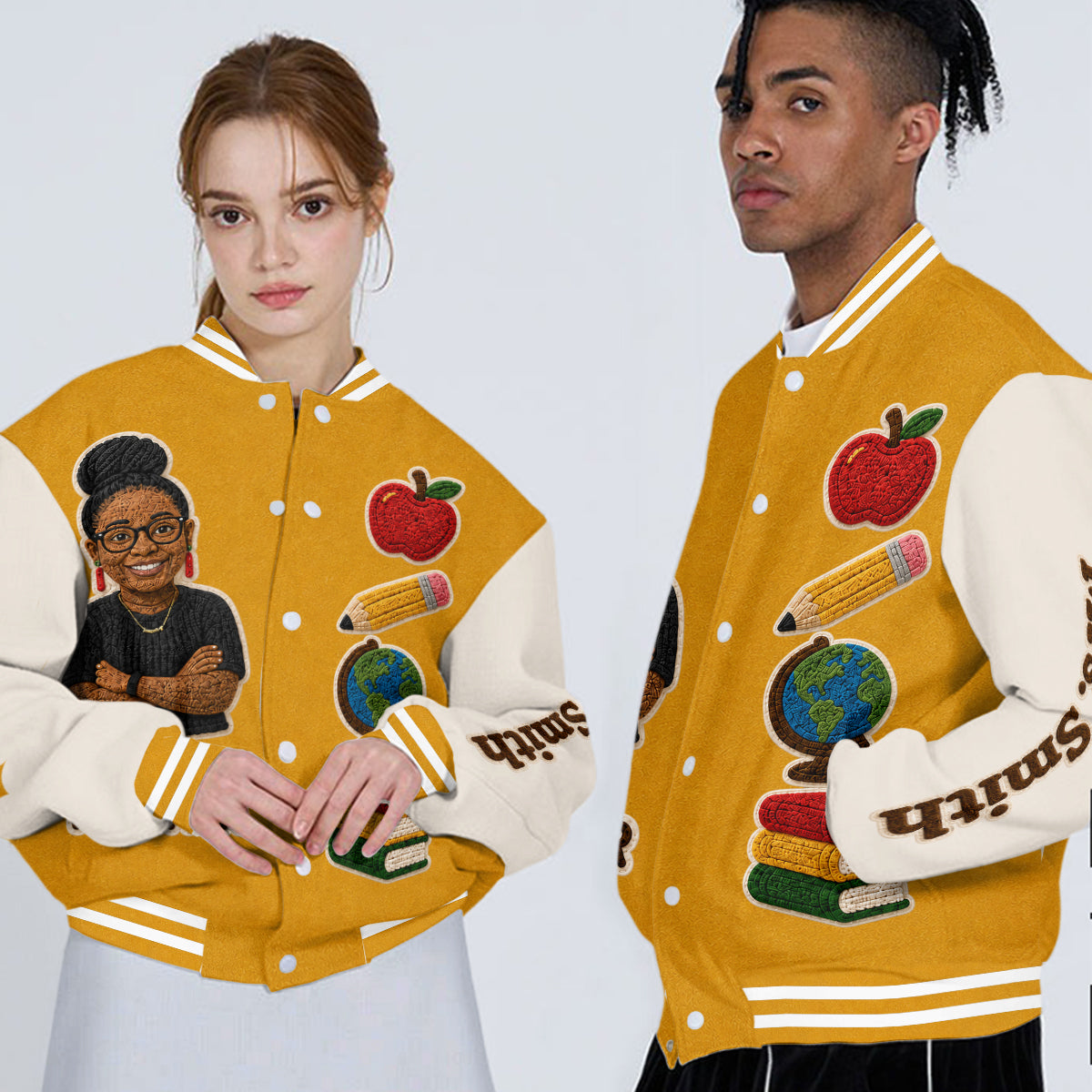 Any Photo Teacher Life - Personalized Teacher Varsity Jacket