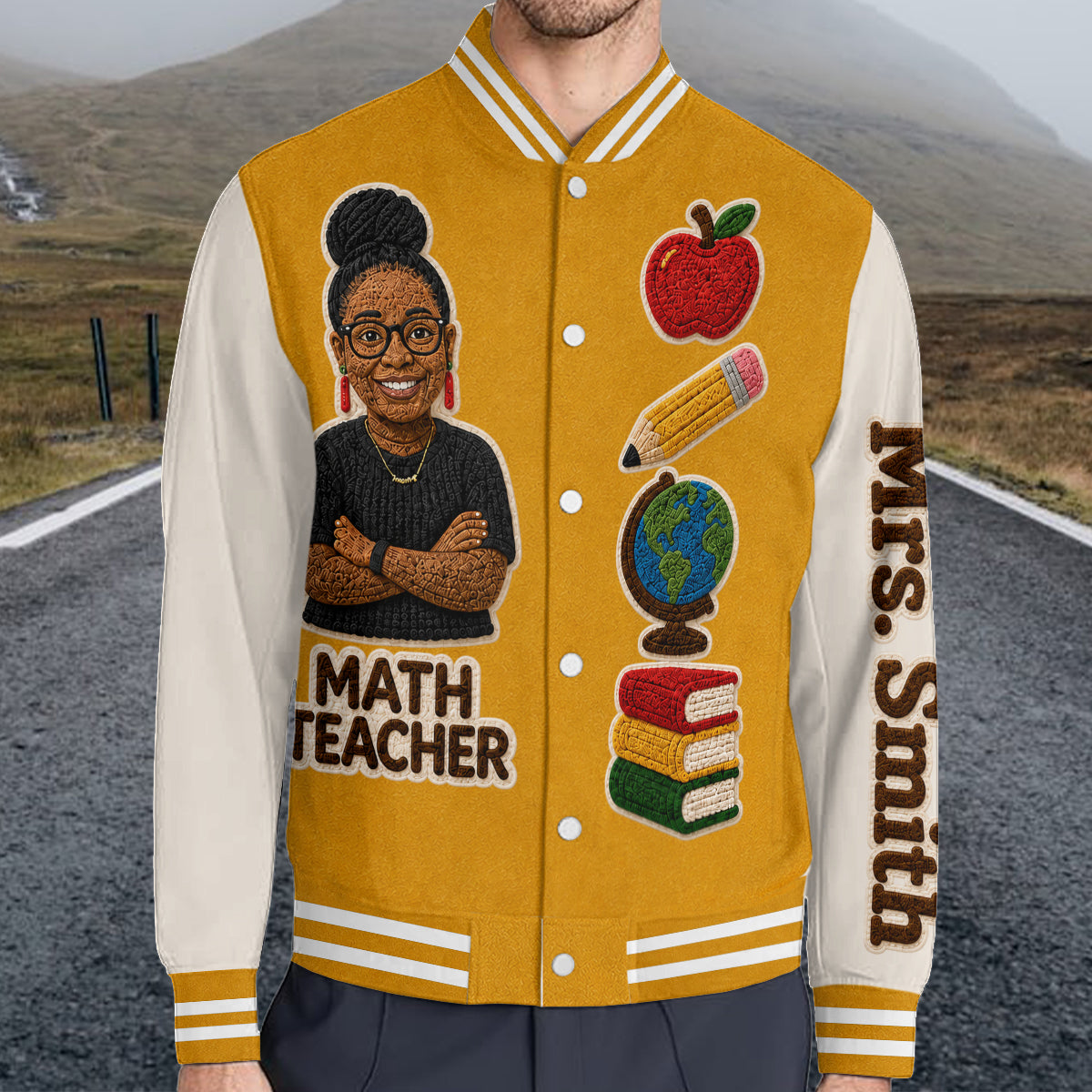 Any Photo Teacher Life - Personalized Teacher Varsity Jacket
