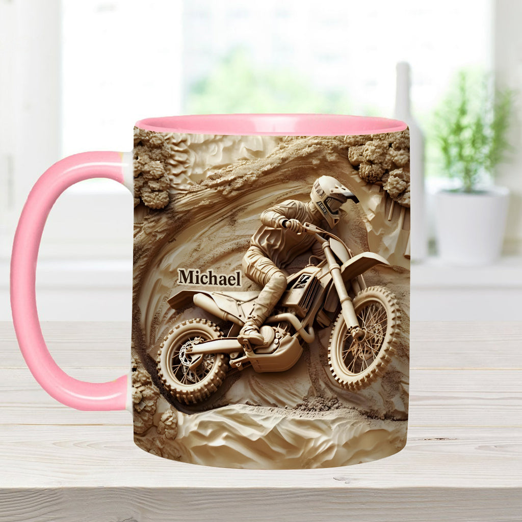 Mug personnalisé à l'effigie de motocross et de ses motifs de motocross