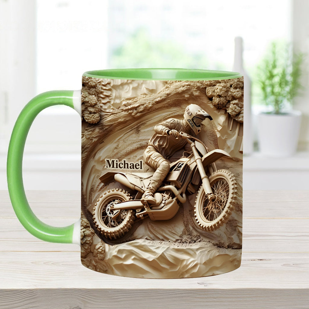 Mug personnalisé à l'effigie de motocross et de ses motifs de motocross