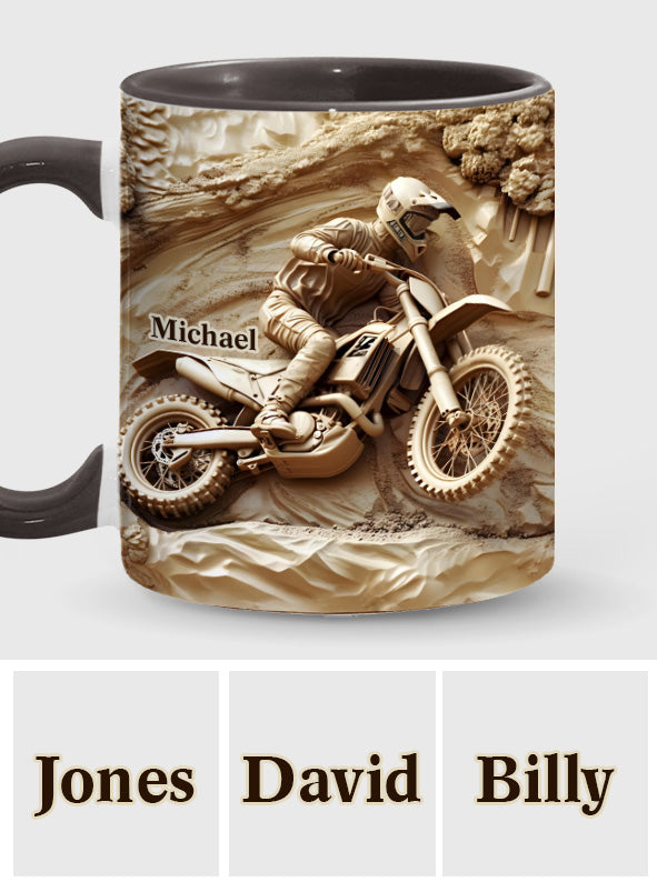 Mug personnalisé à l'effigie de motocross et de ses motifs de motocross