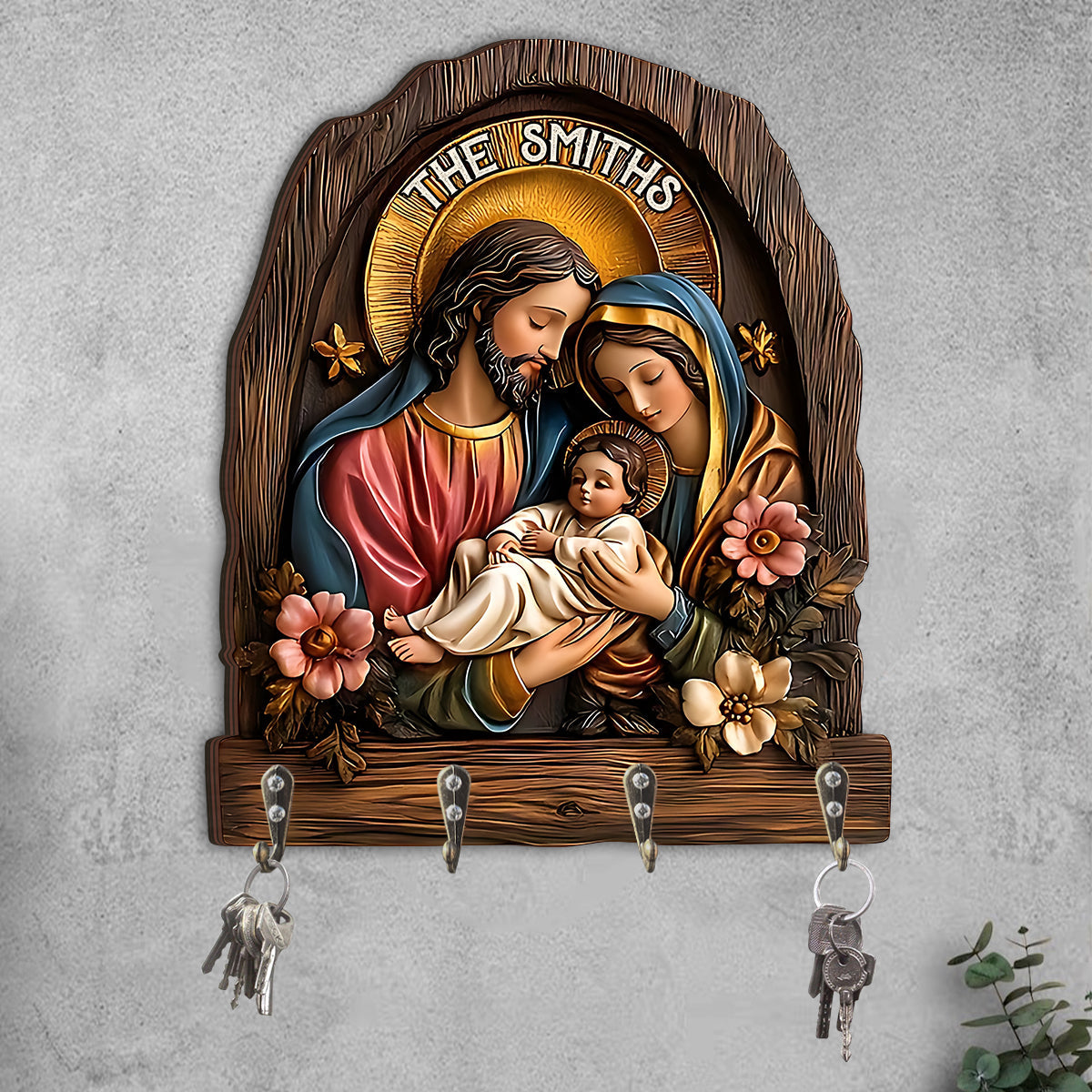 Croire - Porte-clés chrétien personnalisé en forme de carte de visite