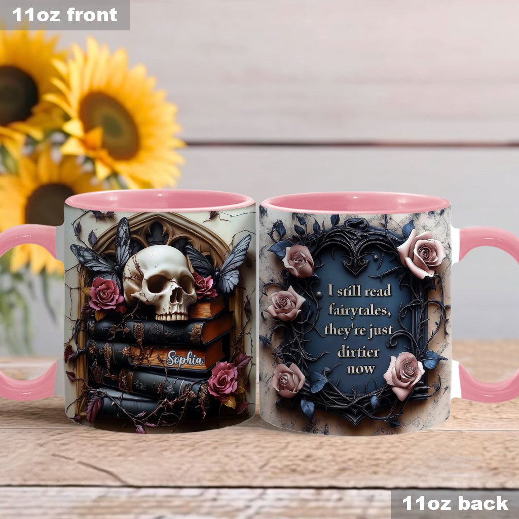 Je lis encore des contes de fées - Mug personnalisé à l'effigie d'un méchant