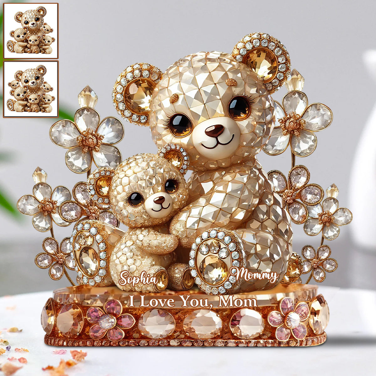 I Love You - Personalized Mother Custom Shaped Acrylic Plaque