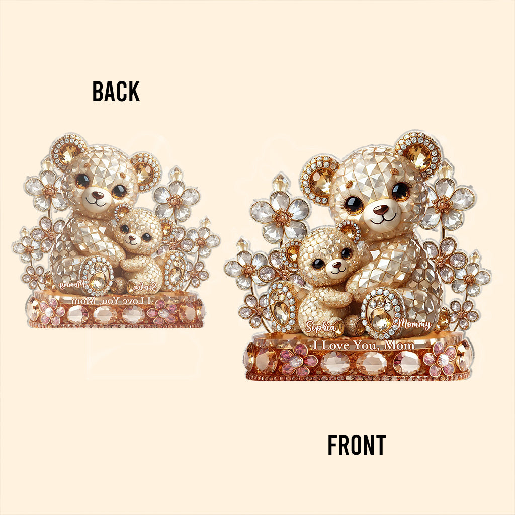 I Love You - Personalized Mother Custom Shaped Acrylic Plaque