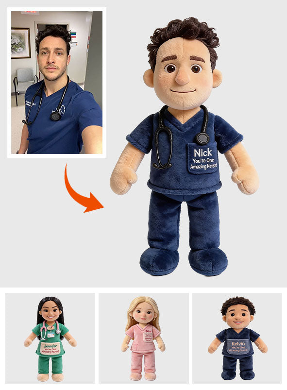 You Are Doing A Great Job - Personalized Nurse Premium Faux Fur Pillow