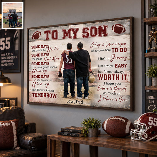 Cadeau Pour Enfant Sportif, Personnalisez Tout Sport & Toute Photo - Toile Et Affiche de Football Personnalisée