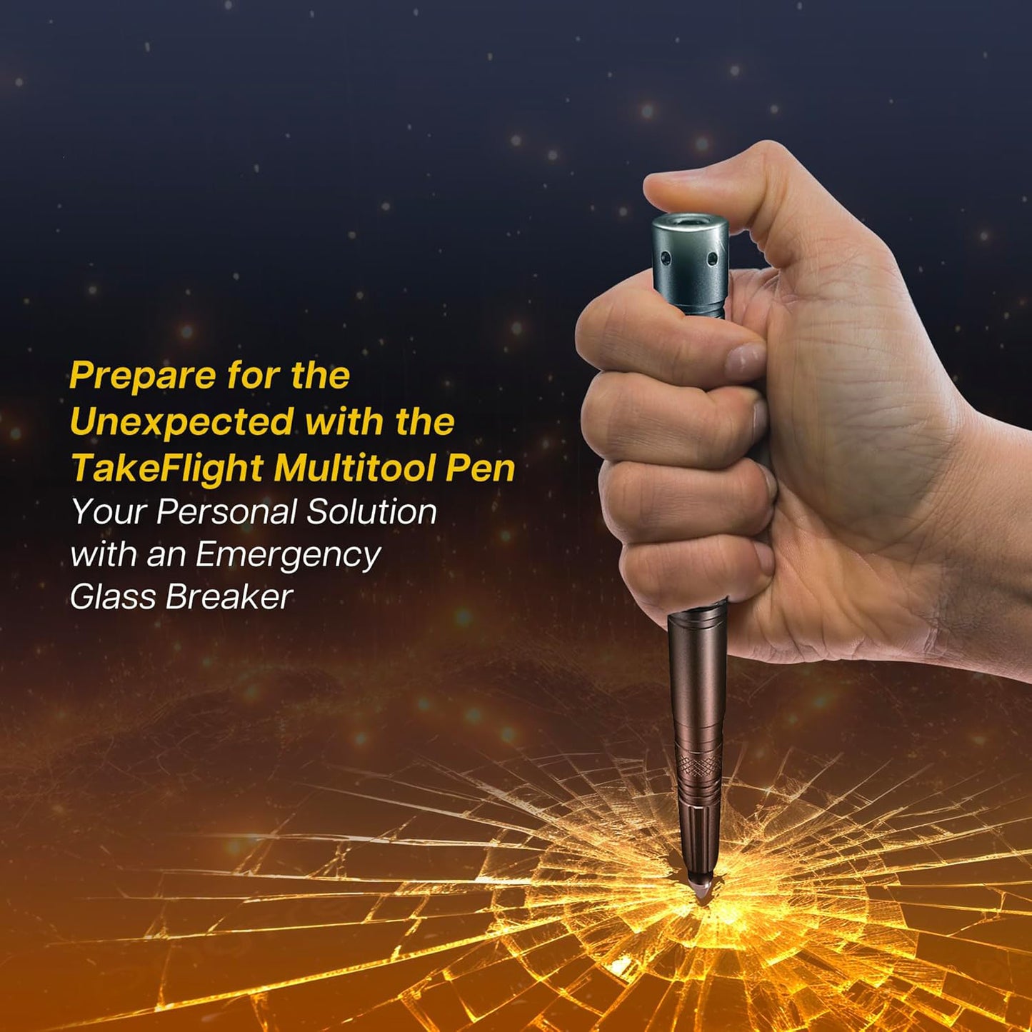 Tactical Pen Self Defense Pen with Flashlight