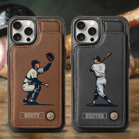 Tis Baseball Season - Personalized Baseball Wallet Phone Case