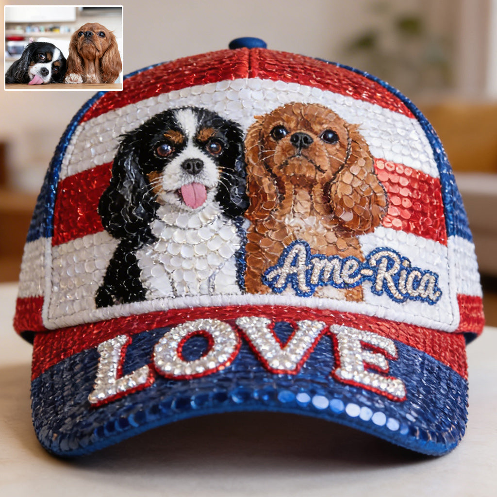 J'adore mes chiens - Casquette classique personnalisée