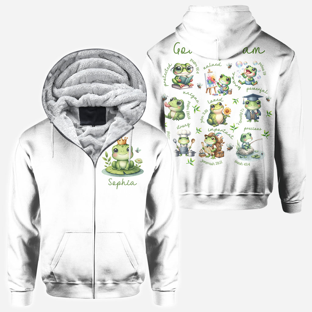 Dieu dit que je suis - T-shirt personnalisé grenouille intégrale