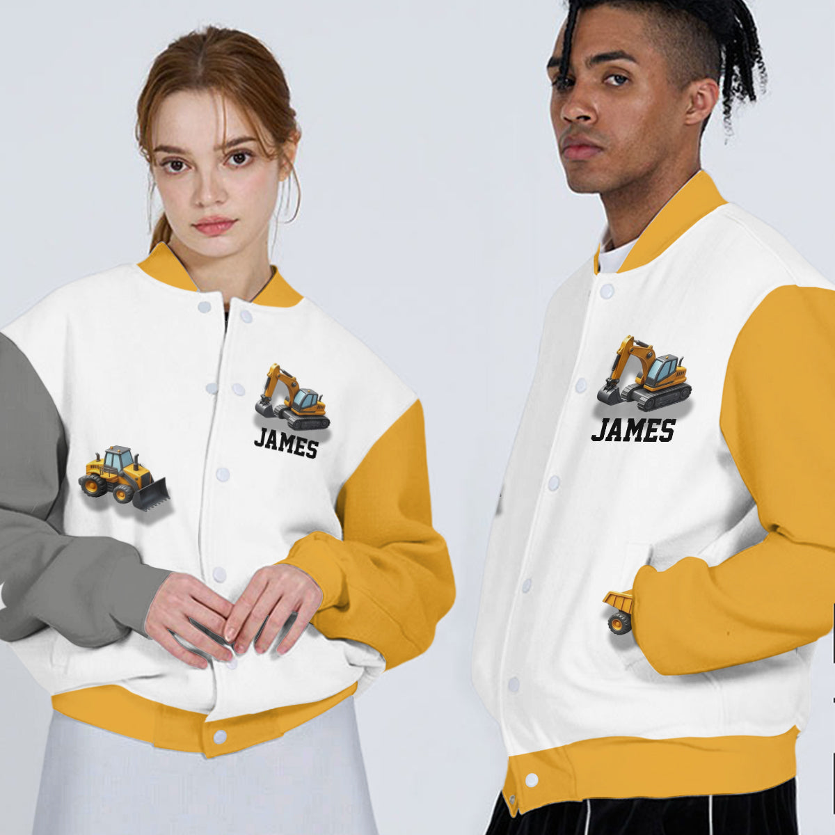 À plus tard, pelleteuse ! - Veste universitaire personnalisée pour enfant