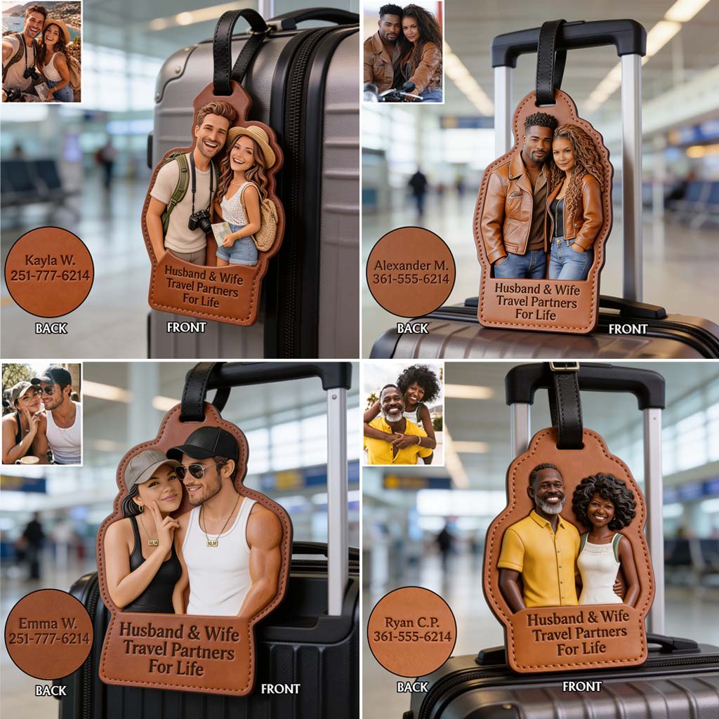 Partenaires de Voyage Pour la Vie - Étiquette de Valise Personnalisée