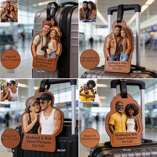 Partenaires de Voyage Pour la Vie - Étiquette de Valise Personnalisée
