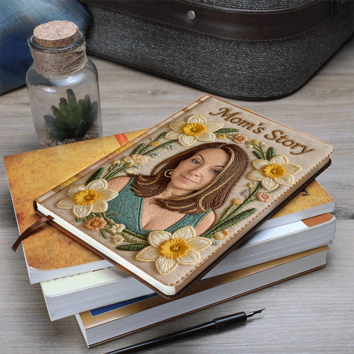 Mom's Story - Personalized Mother Leather Journal