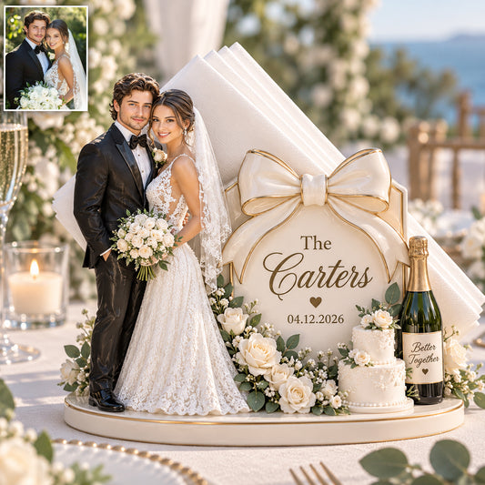 Just Married - Personalized wedding Napkin Holder