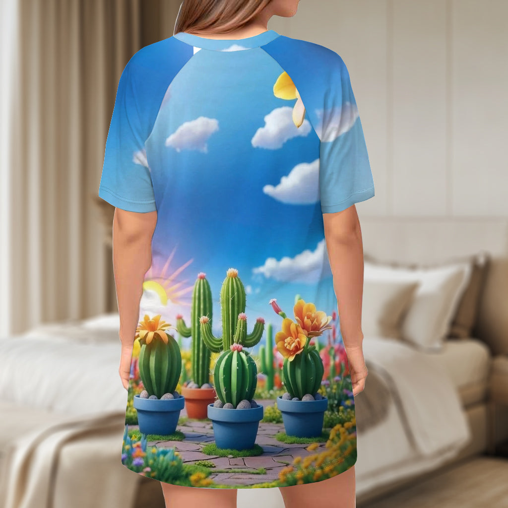 Les petits picotements de maman - Robe-t-shirt de nuit personnalisée pour maman