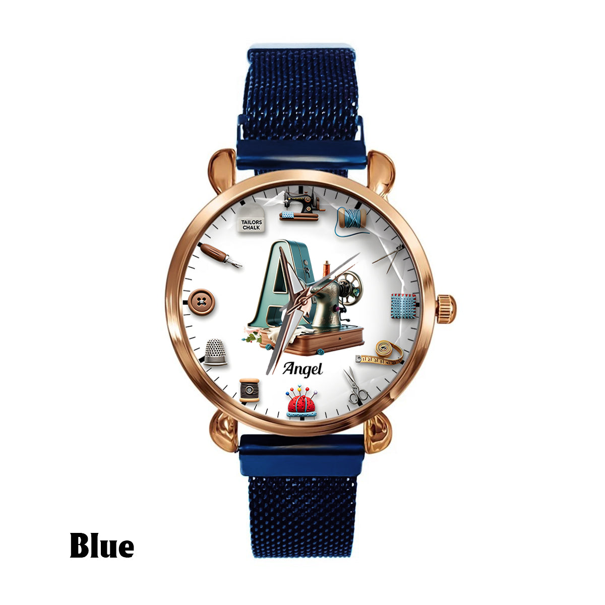 Passionnée de couture - Montre-bracelet personnalisée pour femme 