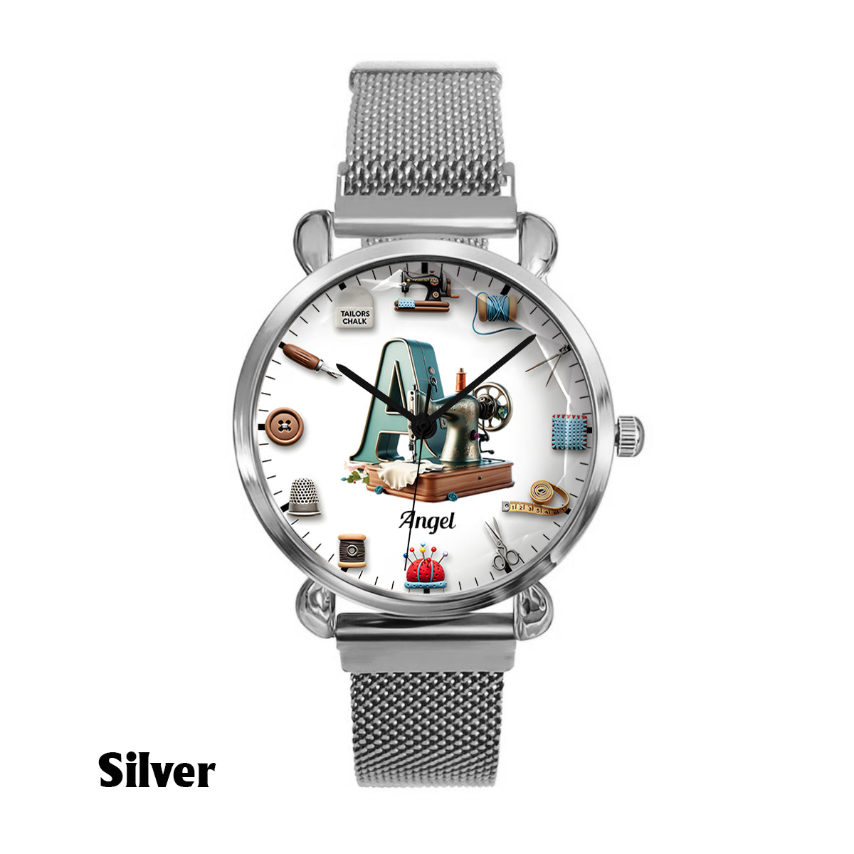 Passionnée de couture - Montre-bracelet personnalisée pour femme 