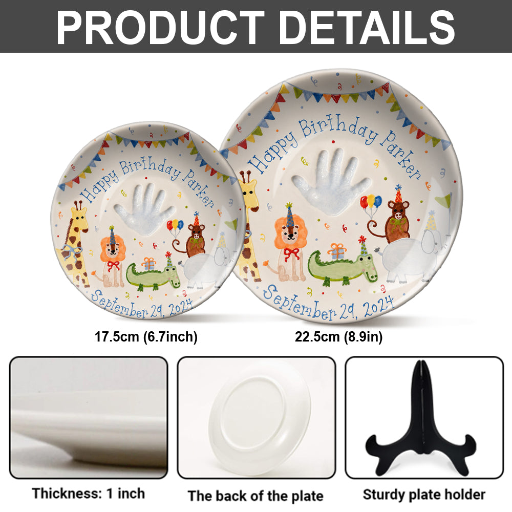 Happy Birthday - Personalized Birthday Ceramic Round Plate