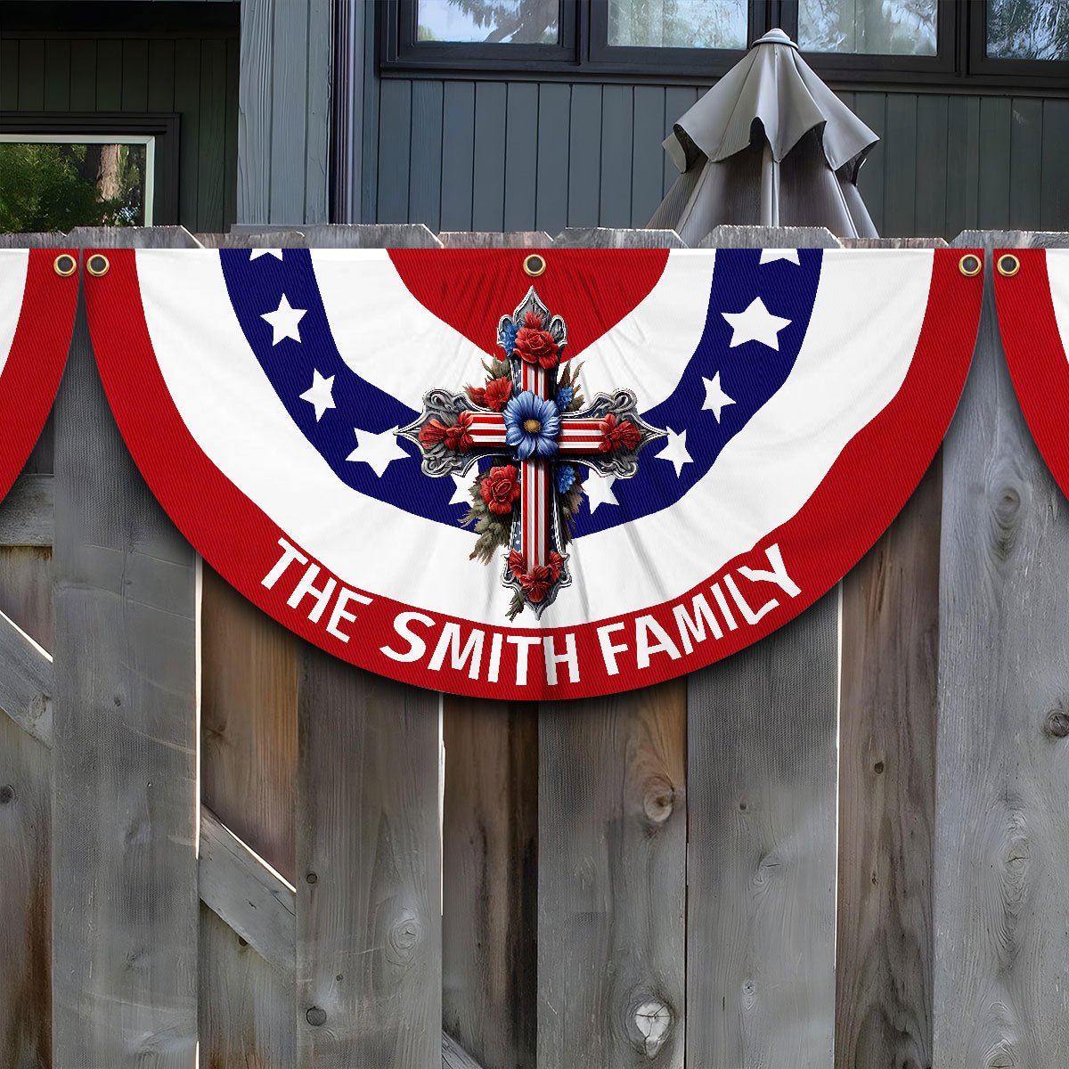 Sainte Famille - Drapeau de paille de paille chrétien personnalisé