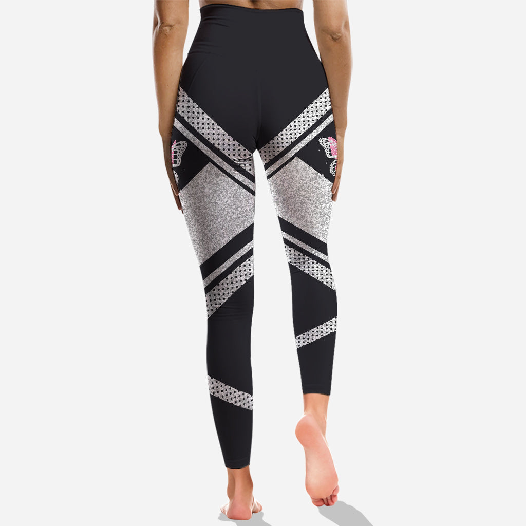 Sois toi-même - Sweat à capuche et legging papillon personnalisés