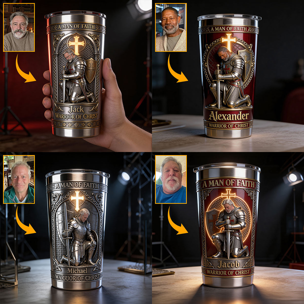 Un homme de foi - Gobelet chrétien personnalisé