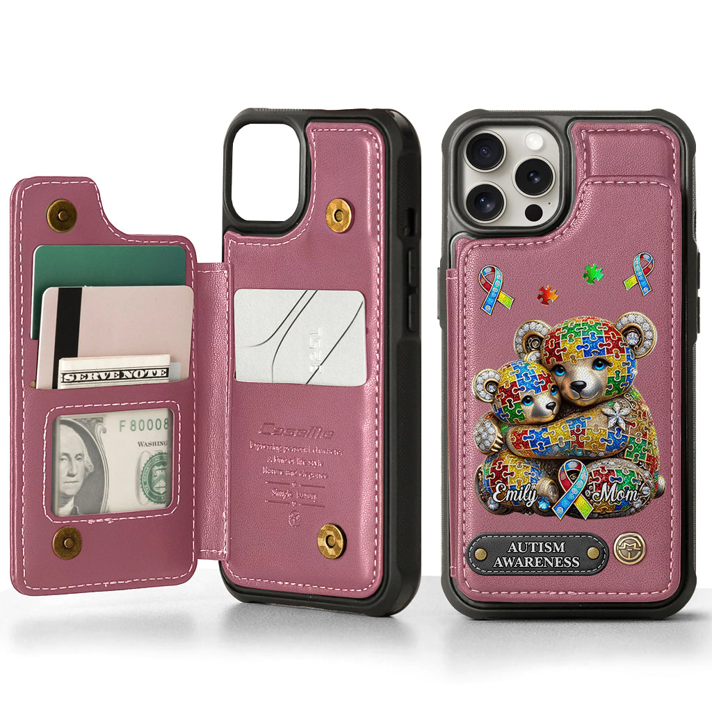 Strong Mama - Personalized Autism Awareness Wallet Phone Case