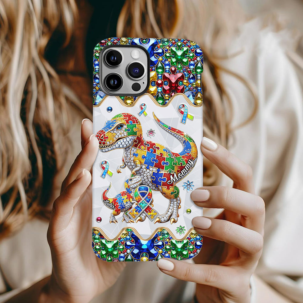 Strong Mama - Personalized Autism Awareness Full Print Phone Case
