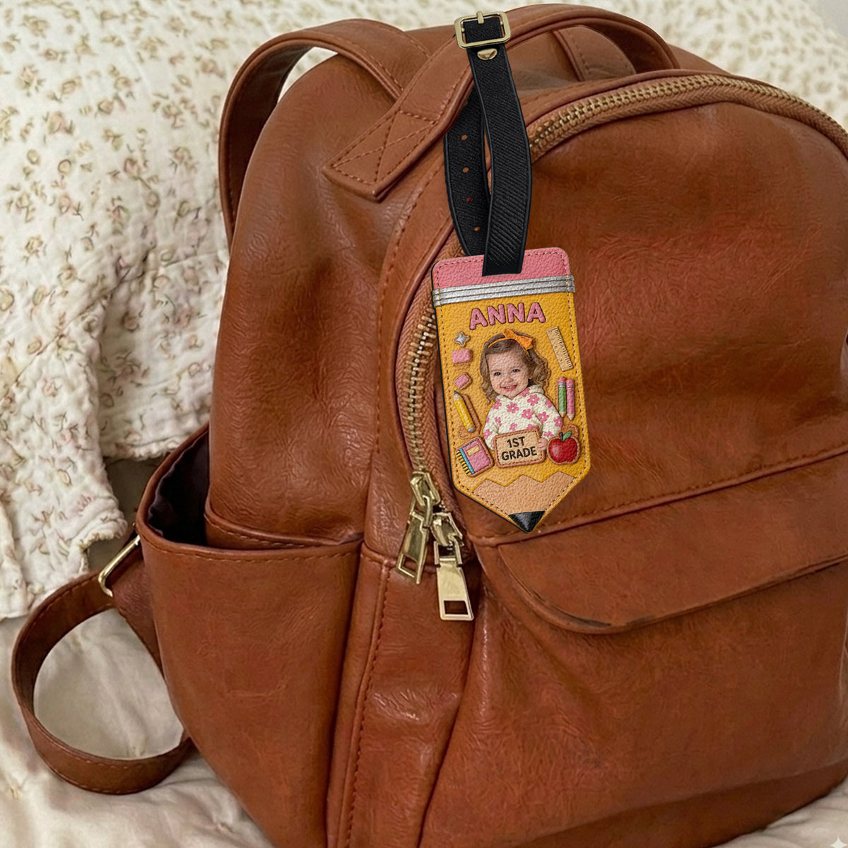 Rentrée Scolaire Pour Enfant, Étiquette de Sac à Dos - Étiquette de Bagages Personnalisée