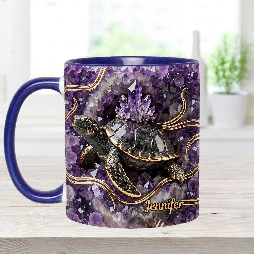 Mug et sous-verre personnalisés « Love Turtle »