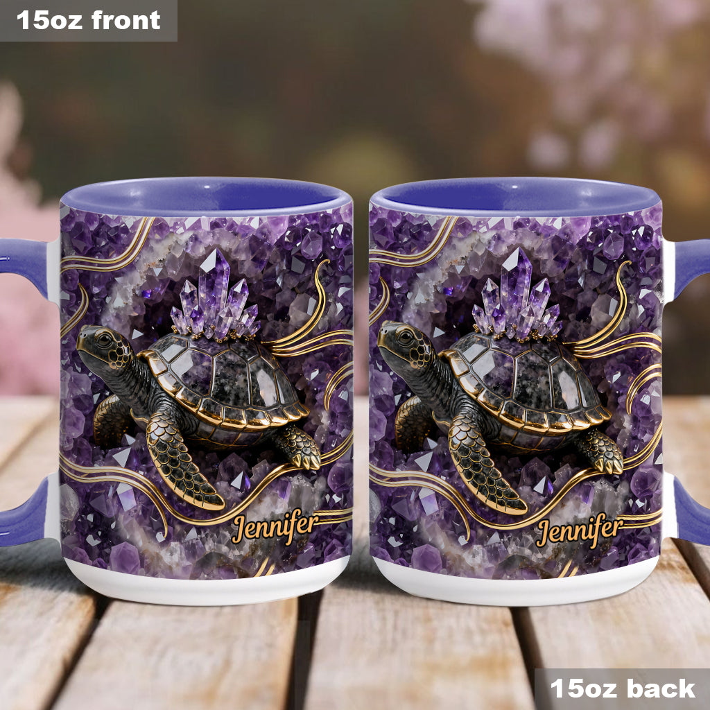 Mug et sous-verre personnalisés « Love Turtle »