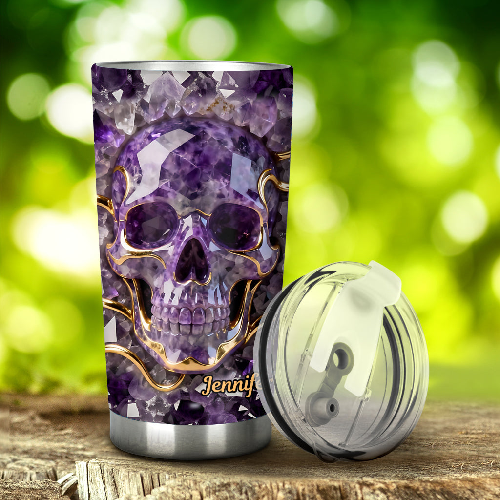 Beautiful Skull - Personalized Skull Tumbler