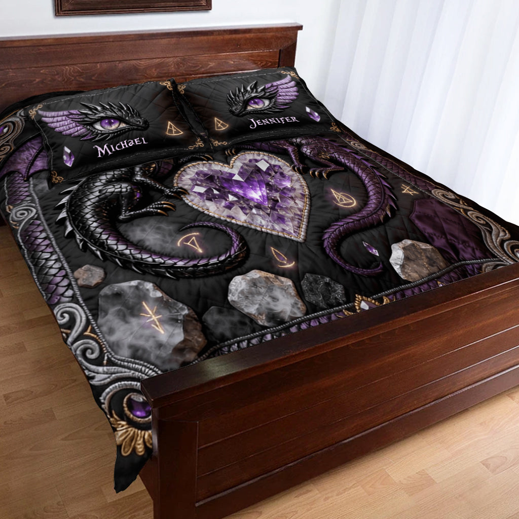 Toi et moi, on gère ! - Ensemble de courtepointe personnalisé Dragon