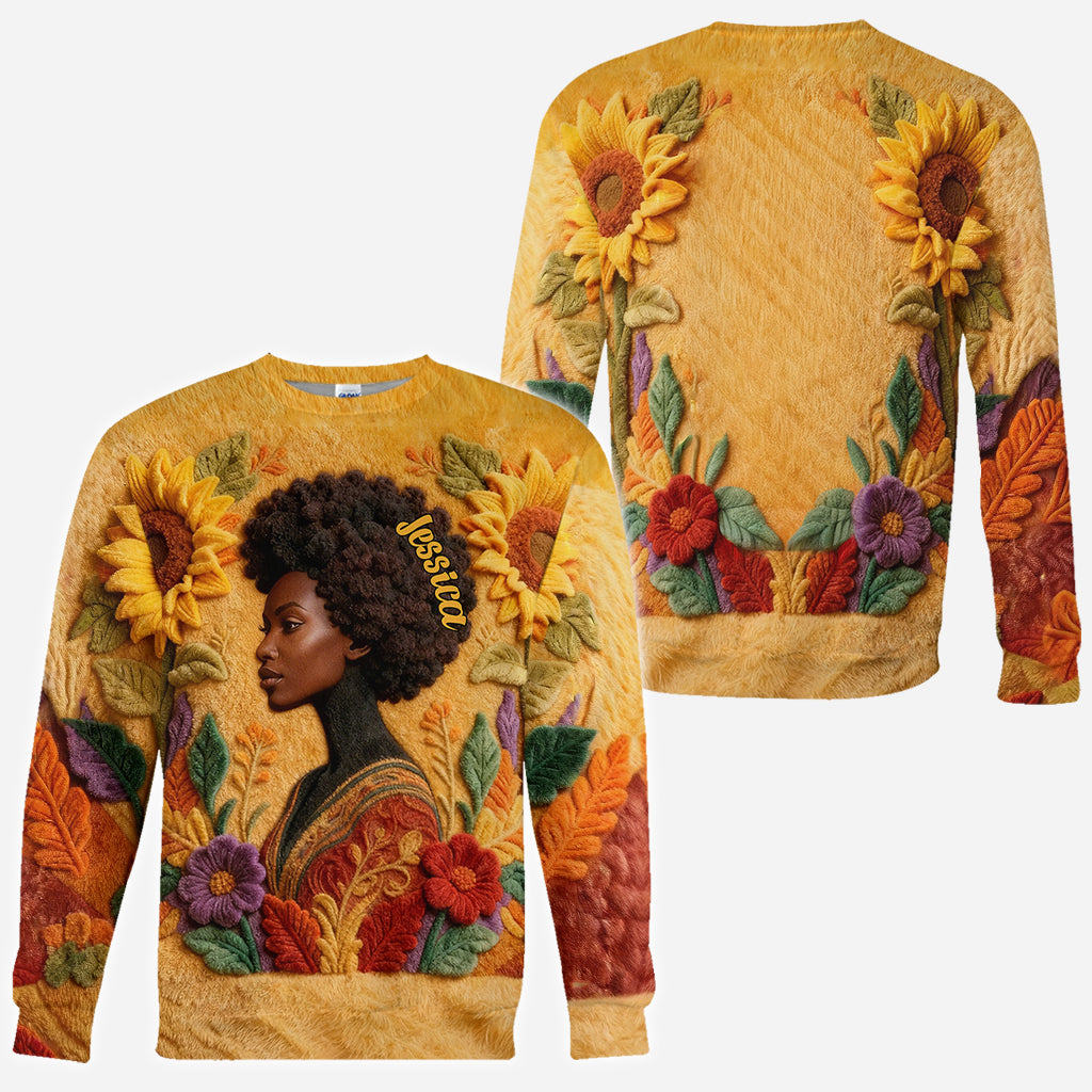 Reine Noire - Chemise afro-américaine personnalisée intégrale