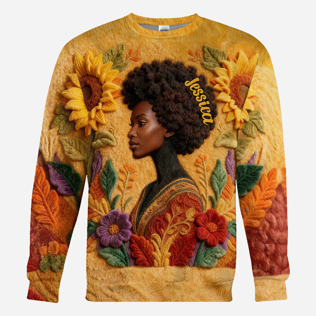 Reine Noire - Chemise afro-américaine personnalisée intégrale