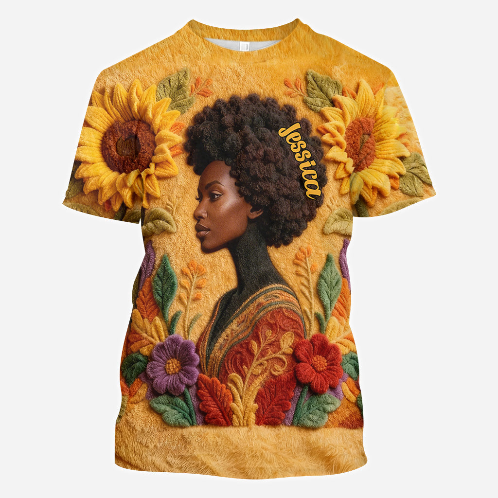 Reine Noire - Chemise afro-américaine personnalisée intégrale