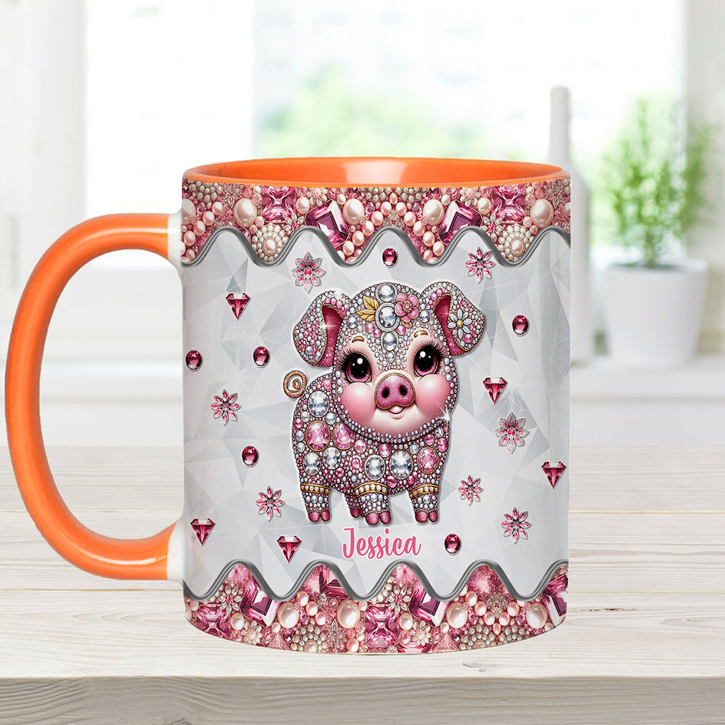 Cute Pig - Personalized Pig Lover Accent Mug