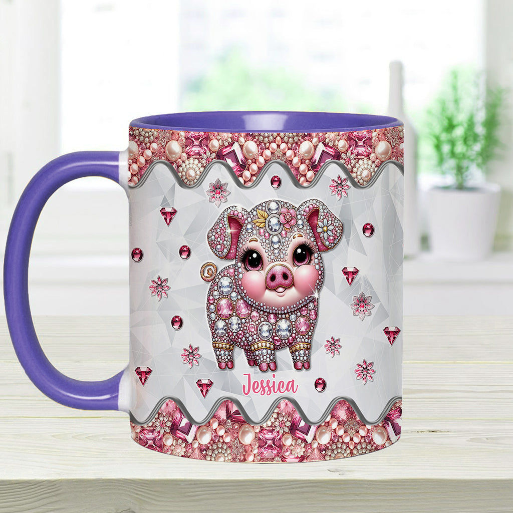 Cute Pig - Personalized Pig Lover Accent Mug