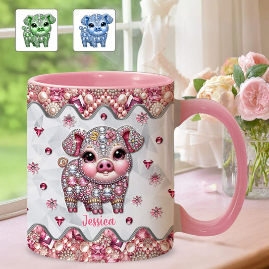 Mug personnalisé « Cochon mignon » pour les amoureux des cochons