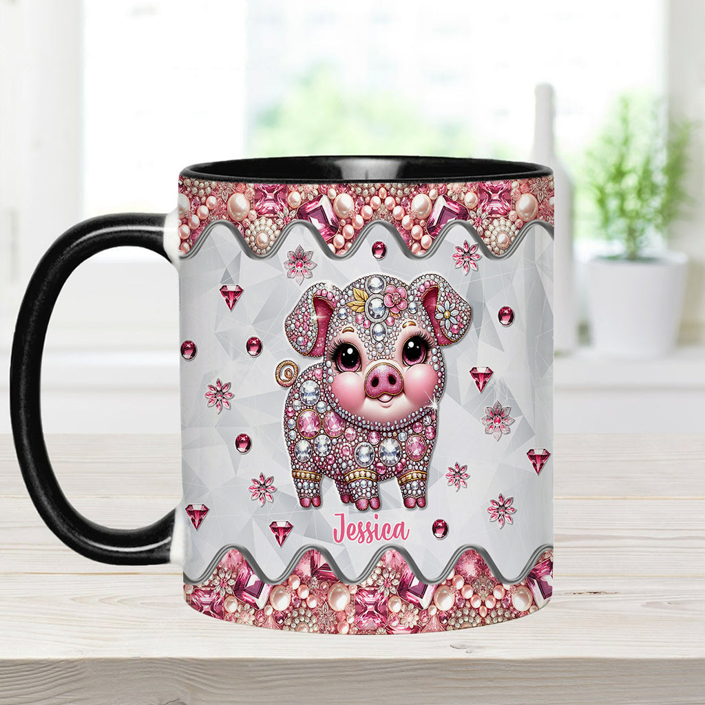 Cute Pig - Personalized Pig Lover Accent Mug