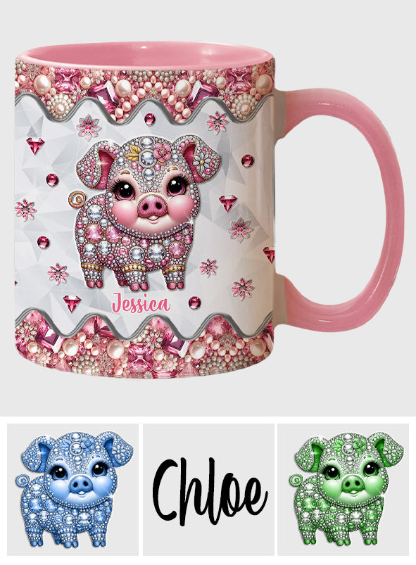 Cute Pig - Personalized Pig Lover Accent Mug
