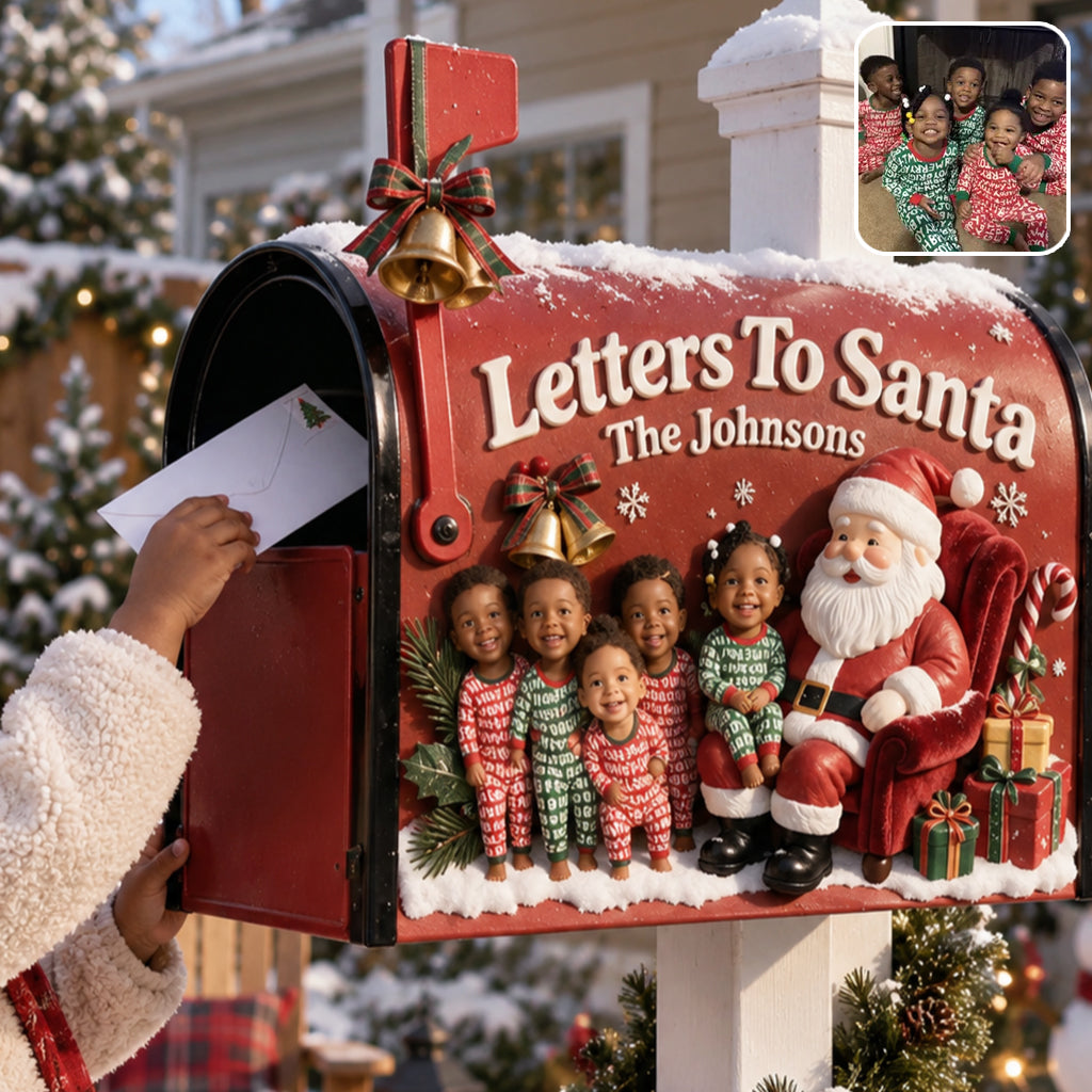 Letters To Santa - Personalized Kid Mailbox Cover