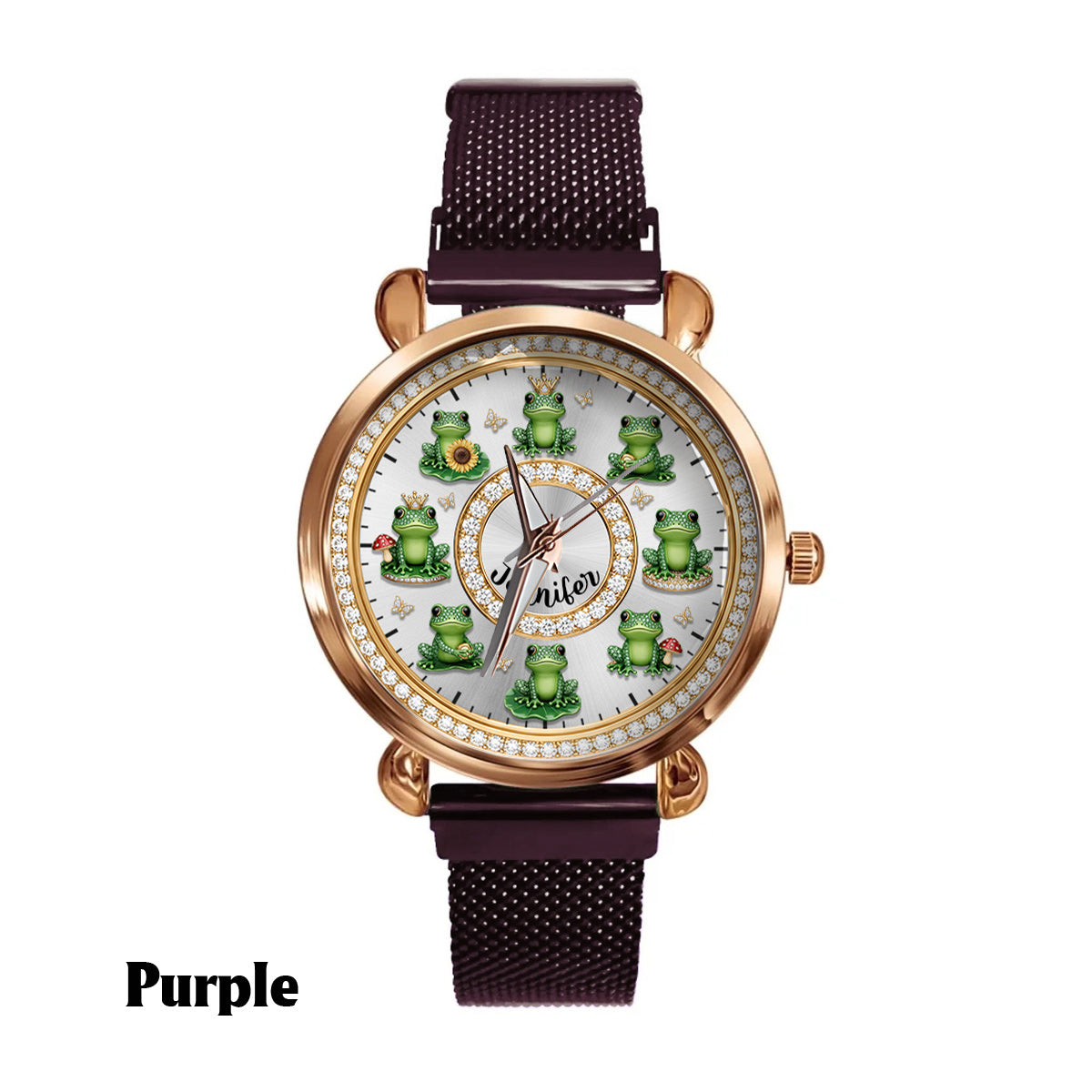 Love Frogs - Personalized Frog Women Hand Watch