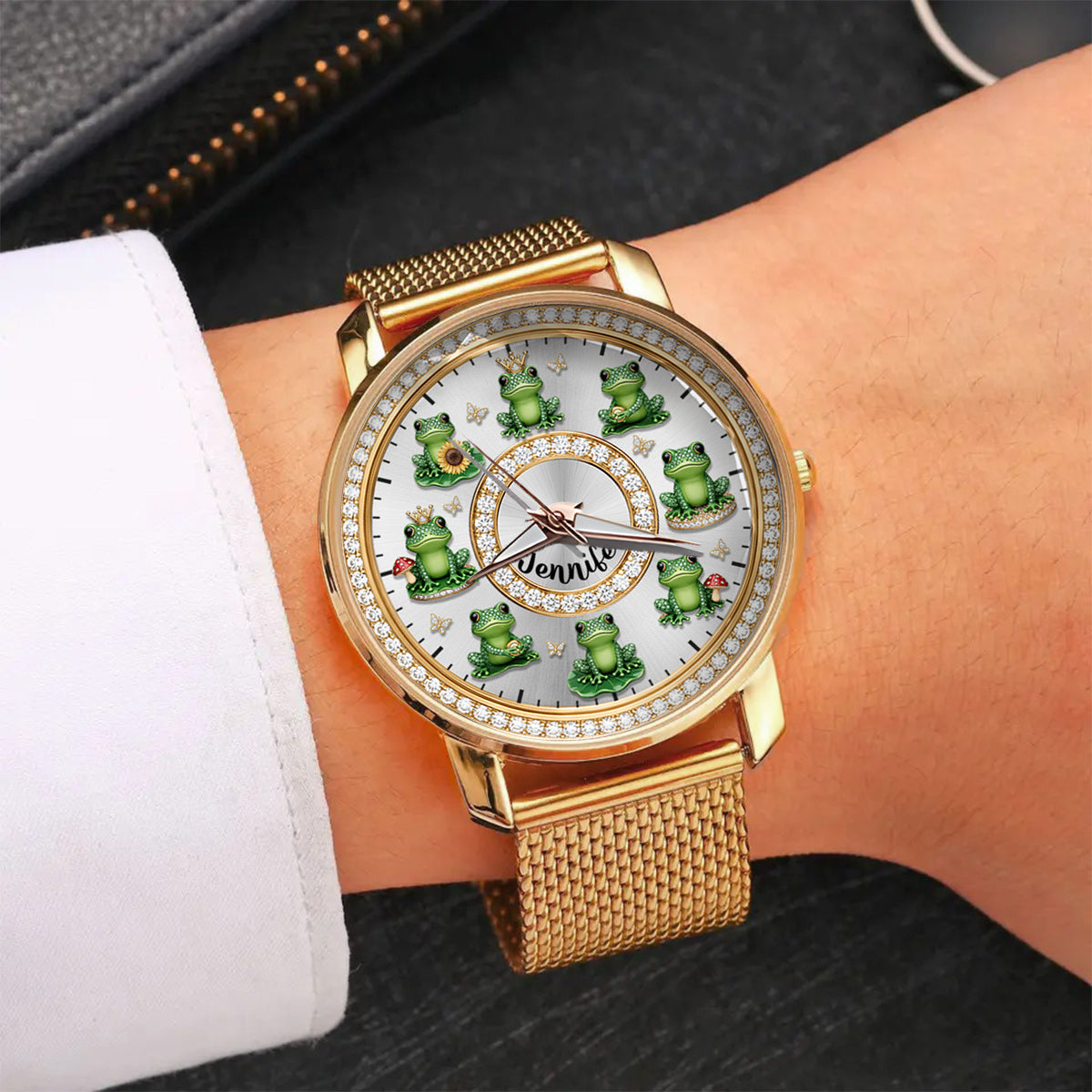 Love Frogs - Personalized Frog Women Hand Watch