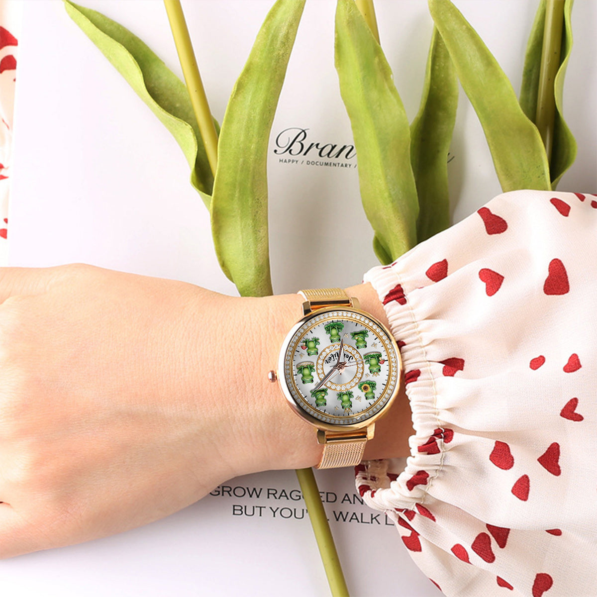 Love Frogs - Personalized Frog Women Hand Watch