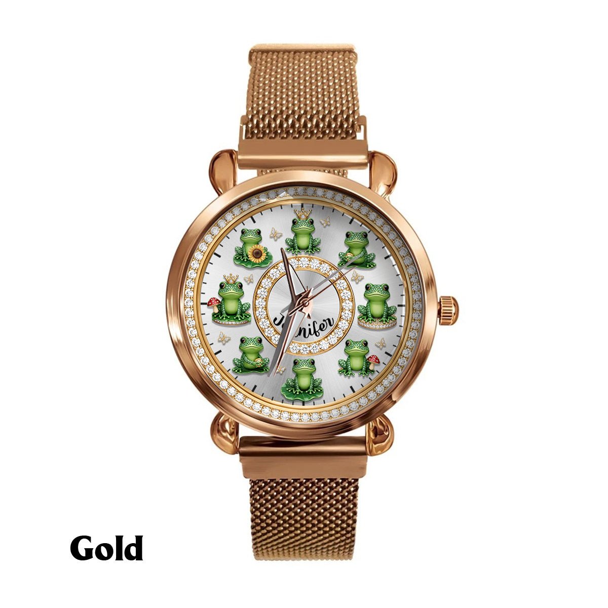 Love Frogs - Personalized Frog Women Hand Watch