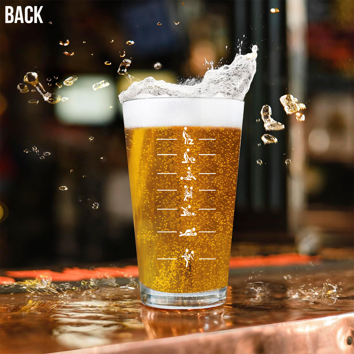 Couple coquin - Verres à bière personnalisés pour couples